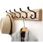 coat rack Creative Wall Hanger Wall Hanger Hook Wall Coat Rack Bedroom Hanger Door Hanger Clothes Hanger (Size : 61cm)