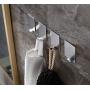 Togu SUS 304 Stainless Steel Self Adhesive Hook Heavy Duty Wall Hooks Nail-Free Waterproof Stick On Bathroom Kitchen Door for Keys Hats Towel Coats, Brushed Finish,4pcs