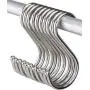 GUCTOP Round S Hooks - Kitchen Pot Racks Hook 10 Pack Set - Heavy Duty S Shaped Clothing Hangers - Fits Utensil Organizer Rack Hanger Bar - Outdoor Garage Home Storage Organization