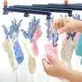 Grey990 Multifunction Folding 29 Clips Hanger Cloth Underwear Socks Drying Rack Home Accessories Pink