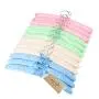 Tosnail Non-Slip Satin Padded Hangers Collection Shirt/Blouse Hangers - Pink, Blue, Green, White (12)