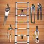 NZACE Garage Hooks Storage Utility Double Hooks, Heavy Duty for Organizing Power Tools, Ladders, Bulk items, Bikes, Ropes etc.(12 Pack))