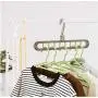 Magic Multi-Port Support Circle Clothes Hanger Clothes Drying Rack Multi-Functional Plastic Hangers Storage Racks 10pcs Random Color