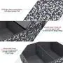 Onlyeasy Fabric Foldable Storage Boxes - Bins Cubes Dividers Organizer Baskets Cloth Closet Shelf Cubby Bookcase Baby Container with 2 Lids, 19.6