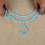 HAKRT Hanger 10 PCs 2715 cm Children Clothes Hanger Baby Coat Towel Storage Organizer with Hooks Wardrobe Space Save Outdoor Drying Rack,Blue