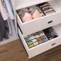 FANALA 4PCS Underwear Organizer Storage Boxes Drawer Divider for Bras Panties Socks Ties Space Saver Bags FANALA 4PCS Underwear Organizer Storage Boxes Drawer Divider for Bras Panties Socks Ties Space Saver Bags