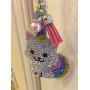 DAYZE Nursery Cat Lamp Switch CRYSTAL Hanger Decoration, Caticorn Cat Door Knob hanger Decoration Baby Shower Gift Back pack Zipper Decoration