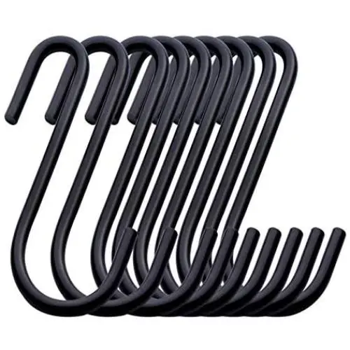 Lemonfilter 32 Pack Heavy Duty S Hooks S Shaped Hooks Hanging Hangers Hooks for Kitchen Bedroom and Office Black Lemonfilter 32 Pack Heavy Duty S Hooks S Shaped Hooks Hanging Hangers Hooks for Kitchen Bedroom and Office Black