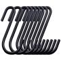 Lemonfilter 32 Pack Heavy Duty S Hooks S Shaped Hooks Hanging Hangers Hooks for Kitchen Bedroom and Office Black
