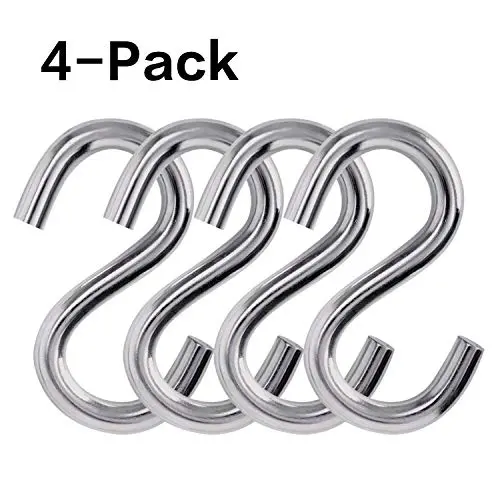Hammock Coat Rack Bathroom Storage Bag Storage Heavy Duty S Hooks Black S Shaped Hooks Shelves Hooks for Hanging Hanging Hooks Plant Hanger Small Hooks tie Hanger Wall Hook Utility Hooks (4 Pack) Hammock Coat Rack Bathroom Storage Bag Storage Heavy Duty S Hooks Black S Shaped Hooks Shelves Hooks for Hanging Hanging Hooks Plant Hanger Small Hooks tie Hanger Wall Hook Utility Hooks (4 Pack)