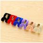 20pcs Cloth Hanger Hook Mini Flocking Clothes Hanger Easy Hook Closet Organizer Holder Random Color