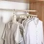 Multifunctional Clothes Hanger 8 in 1 Magic Clothes Hanger Wardrobe Organizer Rack,Portable Foldable 360° Swivel Space Saving Closet Organizer Hanger (5PACK),Pink