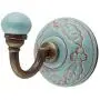Indianshelf Handmade 1 Artistic Vintage Green Ceramic Leaf Etched Key Hooks Holders/Wall Hooks for Towels Indianshelf Handmade 1 Artistic Vintage Green Ceramic Leaf Etched Key Hooks Holders/Wall Hooks for Towels