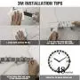 Mop Broom Holder Heavy Duty Hooks Hanger Wall Mounted 15” Stainless Steel Organizer for Lanudry Bathroom Kitchen Garage Tools Rack Storage Durable