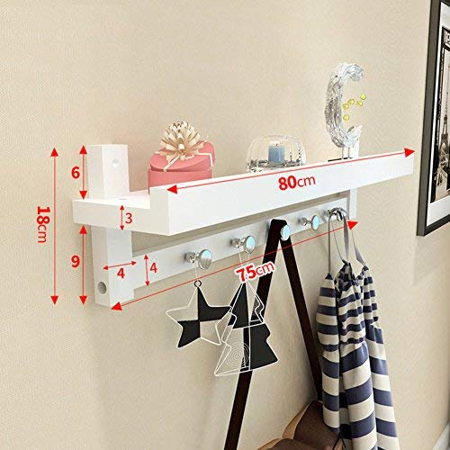 Wall coat rack,European hanger wall bedroom clothes hooks living room shelf-A