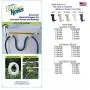 MIDE Products 2-10-WHT Slip-on Fence Hooks, White, Pair