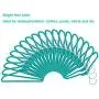 TQVAI 50 Pack Baby Velvet Clothes Hangers Non Slip Space Saver, Bright Teal