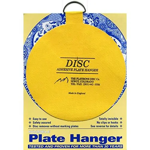 Flatirons Disc Adhesive Plate Hanger, 5.5-Inch Flatirons Disc Adhesive Plate Hanger, 5.5-Inch