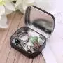eletyuty Storage Boxes 1 Piece Portable Metal Tinplate Flip Storage Boxes Case Organizer Containers for Jewelry Money Coin Candy Keys Small Items