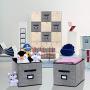 Onlyeasy Foldable Cloth Storage Cubes with Label Holders - Fabric Storage Bins Baskets Organizers for Home Office Nursery Cubby with Dual Leather Handles, 13"x15"x13", 4 Pack Black, MXABXL04PLP Onlyeasy Foldable Cloth Storage Cubes with Label Holders - Fabric Storage Bins Baskets Organizers for Home Office Nursery Cubby with Dual Leather Handles, 13"x15"x13", 4 Pack Black, MXABXL04PLP