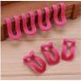 20PCS Random Color Cloth Hanger Hook Mini Flocking Clothes Hanger Easy Hook Closet Organizer Holder Save Space Non Slip Flocking Hanger