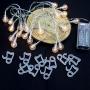 WeiMeet 120 Pieces Christmas Light Clips Gutter Outside String Lights Hang Hooks