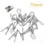 Strong Durable Metal Polished Wire Clothespins Clip,Anti-Rust Pin Hanger Clip for Home Kitchen Hook,Outdoor Laundry Clothes Drying,Bag Sealing,Office File Pin,Photos Paper Pegs Craft Clips 10 Pack Strong Durable Metal Polished Wire Clothespins Clip,Anti-Rust Pin Hanger Clip for Home Kitchen Hook,Outdoor Laundry Clothes Drying,Bag Sealing,Office File Pin,Photos Paper Pegs Craft Clips 10 Pack