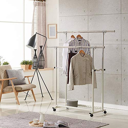 JIGUANG Clothes Hanger Coat Rack Floor Hanger Storage Wardrobe Clothing Drying Racks Porte Manteau kledingrek perchero de Pie Flower Pot Rack (Color : White) JIGUANG Clothes Hanger Coat Rack Floor Hanger Storage Wardrobe Clothing Drying Racks Porte Manteau kledingrek perchero de Pie Flower Pot Rack (Color : White)