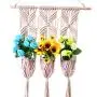 ? Handmade Weaved Tapestry Macrame Plant Flower Pot Hanging Holder Hanger Home Garden Balcony Courtyard Decoration