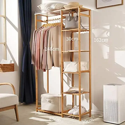 XFY YXF-Wooden Coat Rack Wooden Coat Rack,Movable Coat Rack Coat Stand Solid Wood Coat Rack Hanger Multi-Function Racks Clothes Rack Bamboo Shoe Rack YXF-@@ (Color : 89x30x162cm) XFY YXF-Wooden Coat Rack Wooden Coat Rack,Movable Coat Rack Coat Stand Solid Wood Coat Rack Hanger Multi-Function Racks Clothes Rack Bamboo Shoe Rack YXF-@@ (Color : 89x30x162cm)