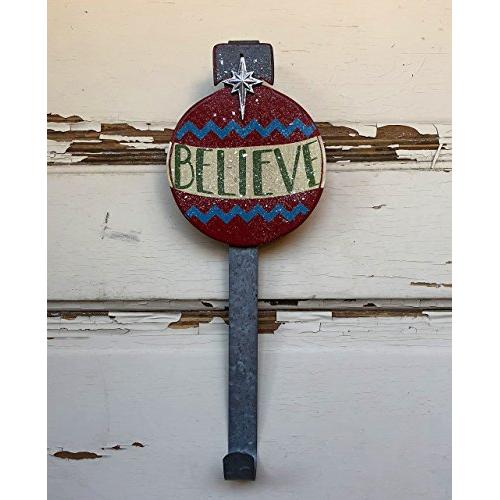 AG Designs Christmas Decor - Believe Bulb Ornament Wreath Door Hanger