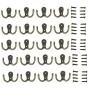 20 Pieces Double Prong Robe Hook Rustic Hooks Retro Cloth Hanger with 40 Pieces Screws, Bronze Color 20 Pieces Double Prong Robe Hook Rustic Hooks Retro Cloth Hanger with 40 Pieces Screws, Bronze Color