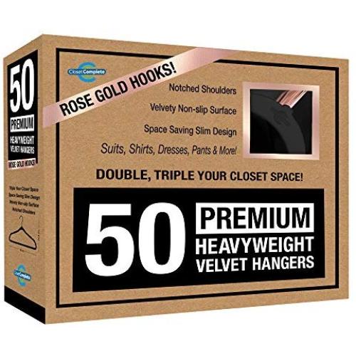 Closet Complete Hangers, 50, Black