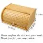 Bamboo Bread Boxes with Cutting Board,Kitchen Counter Storage Bins,Large Storage Container for Loaves,Pastries,Dinner Rolls,Donut and Croissant