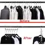 CBTONE 6 Pack Closet Space Saving Hangers, Multi-Purpose Metal Magic Hangers Cascading Hanger Updated Hook Design Metal Hangers for Organizing Wardrobe Clothing Hanger CBTONE 6 Pack Closet Space Saving Hangers, Multi-Purpose Metal Magic Hangers Cascading Hanger Updated Hook Design Metal Hangers for Organizing Wardrobe Clothing Hanger