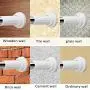 Floating Shelves Stainless Steel Dormitory Clothes Pole Closet Hardware Retractable Clothes Rail Bathroom Pole Closet Pole Clothing Finishing Rack Clothes Hanger, No Punching Installation Industrial w