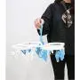MONSTA Living Laundry Drying Rack Dry Clothes Hanger with 24 Clips - Compact Portable Outdoor Indoor Clothesline Replacement To Dry Clothing with Clips (Hanger with 24 Clips)