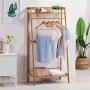 HXGL-Hanger Coat Rack Floor Rack Solid Wood Simple Rack Hanger Home Bedroom Wooden Clothes Rack Multifunction (Size : 70 Long)