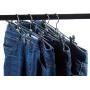 Tosnail 30 Pack Metal Pants Skirt Hangers with Clips