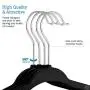 ZOBER Premium Kids Velvet Hangers (14” Inch - 50 Pack) Non Slip Junior Hangers, Ultra Slim Space Saving Childrens Hangers - 360° Swivel Hook, Strong & Durable Preteen Hangers (Medium)