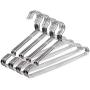 OIKA Clothes Hangers 40 Pack Suit Hangers Stainless Steel Strong Metal Hangers 16.5 Inch for Heavy Duty Coat Hangers (Renewed)