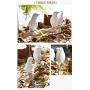 JDSHSO Wall Mounted Home Living Room Decor Hanger Resin Bird Statue Key Holder Coat Clothes Towel Hooks Racks Animal Sculpture (Navy,A Bird)
