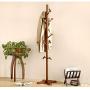 HTDZDX 10 Hooks Coat Rack Clothes Stand Hat Handbag Hanger Hall Tree Solid Wood 181 cm(71.3 in) (Color : B)