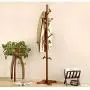 HTDZDX 10 Hooks Coat Rack Clothes Stand Hat Handbag Hanger Hall Tree Solid Wood 181 cm(71.3 in) (Color : B)