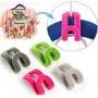 20pcs Mini Flocking Hanger Hook Clothes Hanger Easy Hook Closet Organizer Wardrobe Anti-Clip Space Saver Holder Random Color 20pcs Mini Flocking Hanger Hook Clothes Hanger Easy Hook Closet Organizer Wardrobe Anti-Clip Space Saver Holder Random Color