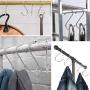 S Shaped Hooks Stainless Steel Metal Hangers Hanging Hooks for Kitchen, Work Shop, Bathroom, Garden (S/10pcs)