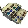 ADTL 3 Gifts for Free 12 Grids Double-Layer Black PU Leather Organizer Sunglass Eyewear Storage Box ADTL 3 Gifts for Free 12 Grids Double-Layer Black PU Leather Organizer Sunglass Eyewear Storage Box