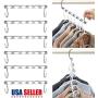 jskjlkl2019 Portable Clothes Hangers Organizer Multi Function Metal Space Saving Closet Magic Hanger Rack(Pack of 2)