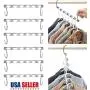 jskjlkl2019 Portable Clothes Hangers Organizer Multi Function Metal Space Saving Closet Magic Hanger Rack(Pack of 2)