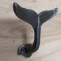 yodaliy Multi-Function Hook Hanger,Wall Mounted Hook Hanger, Cast Iron Whale Tail Shaped Decorative Wall Hook Utility Hanging Hook for Coat Clothes Cap Store Display Rack (14cm x 16cm)